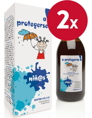 Pack de 2 ud A Protegerse Niños Jarabe 150Ml. de Soria Natur