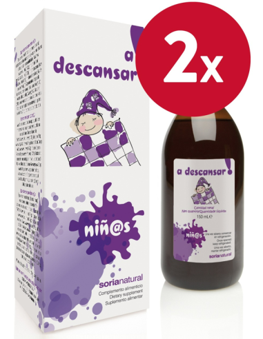 Pack de 2 ud A Descansar Niños Jarabe 150Ml. de Soria Natura