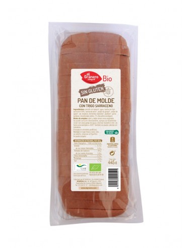 Pan De Molde Con Trigo Sarraceno Sin Gluten Bio, 445 G de El Granero Integral