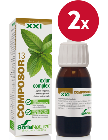 Pack de 2 uds Composor 13 Oxiur Complex Xxi 50Ml. de Soria Natural