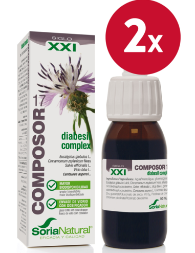 Pack de 2 uds Composor 17 Diabesil Complex Xxi 50Ml. de Soria Natural