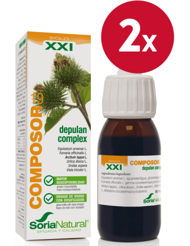 Pack de 2 ud Composor 19 Depulan Complex Xxi 50Ml. de Soria Natural