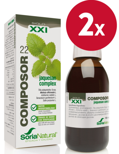 Pack de 2 ud Composor 22 Jaquesan Complex Xxi 100Ml. de Soria Natural