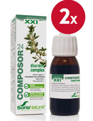 Pack de 2 ud Composor 24 Diuracin Complex Xxi 50Ml. de Soria Natural