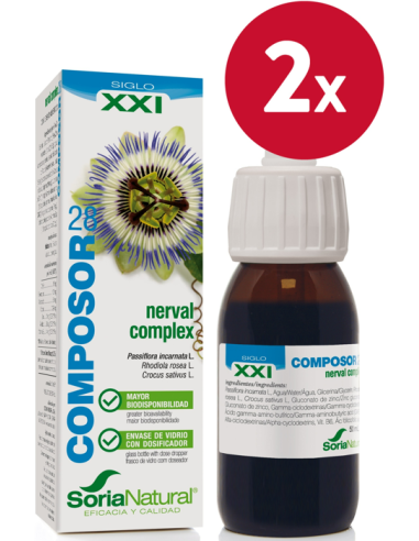 Pack de 2 uds Composor 28 Nerval Complex Xxi 50Ml. de Soria Natural