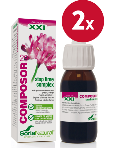 Pack de 2 ud Composor 29 Stop Time Complex Xxi 50Ml. de Soria Natural