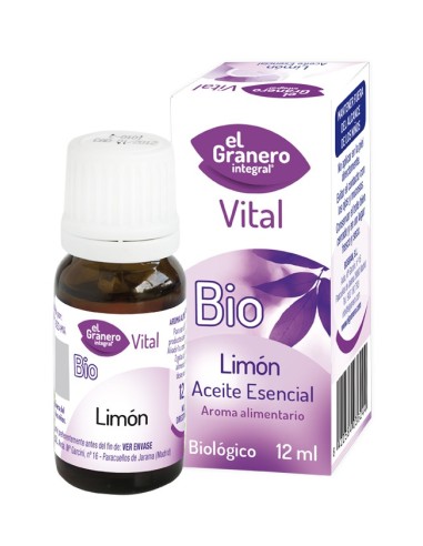 Aceite Esencial De Limon Bio, 12 Ml de El Granero Integral