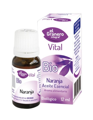 Aceite Esencial De Naranja Bio, 12 Ml de El Granero Integral