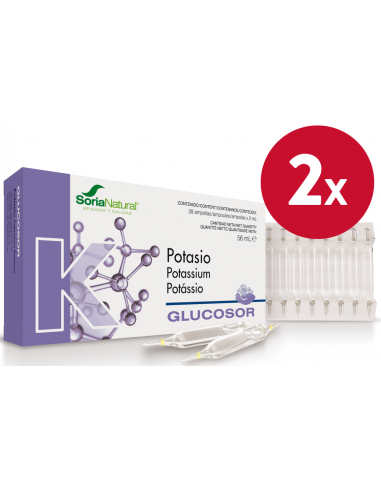 Pack de 2 ud Glucosor Potasio 28 Ampollas de Soria Natural