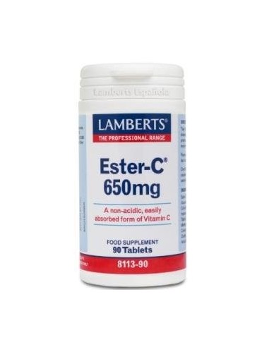 Pack de 2ud Ester C 650 Mg. 90 Cap. de Lamberts