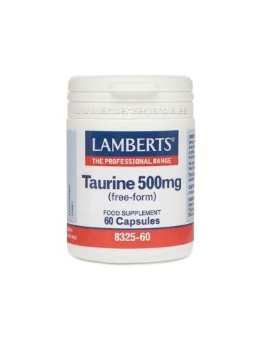 Pack de 2ud Taurina 500 Mg. 60 Cap. de Lamberts