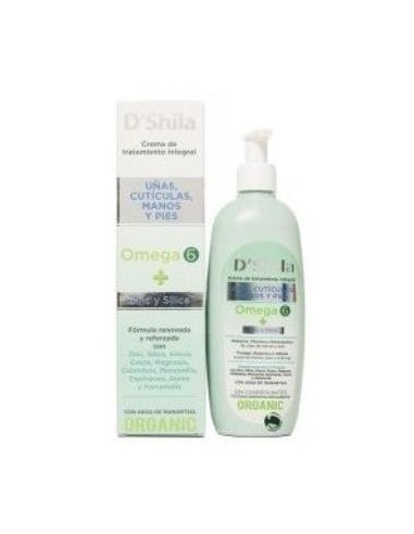 Crema Manos Y Uñas Omega-6 Con Dosificador 250 Mililitros Dshila