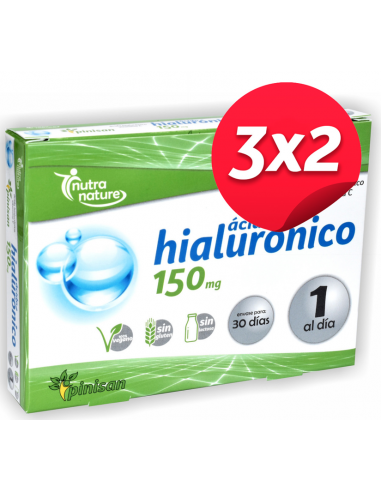 Pack 3x2 Acido Hialuronico 150Mg. 30Cap. de Pinisan