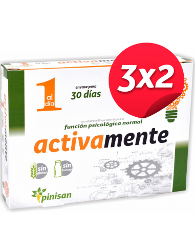 Pack 3x2 Activamente 30Cap. de Pinisan