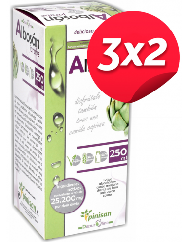 Pack 3x2 Albosan Jarabe 250Ml. de Pinisan