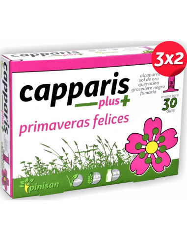 Pack 3x2 Capparis Plus +  30 Cáps. de Pinisan