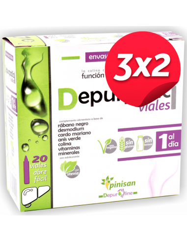 Pack 3x2 Depurpatic Unicadose 20Viales de Pinisan