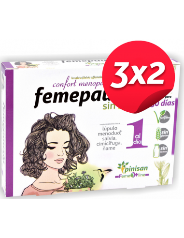 Pack 3x2 Femepausia 30Cap. de Pinisan