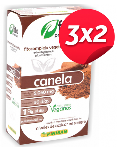 Pack 3x2 Fito Premium Canela 30Cap. de Pinisan