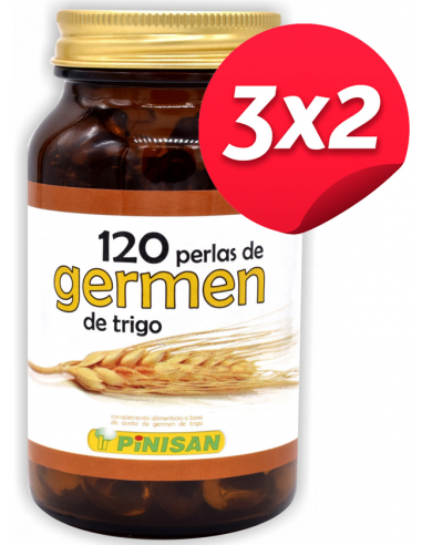 Pack 3x2 Germen De Trigo 120 Perlas de Pinisan