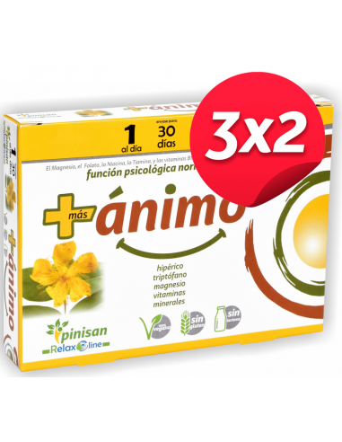 Pack 3x2 Mas Animo 30Cap. de Pinisan