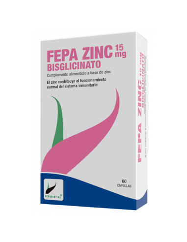 Fepa Zinc 15 Mg. 60 Caps. Fepadiet