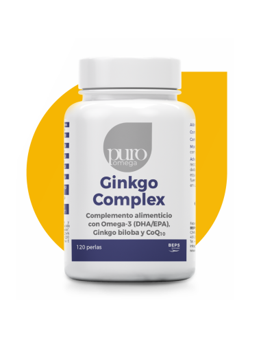 Puro Omega Ginkgo Complex 120 perlas de Puro Omega