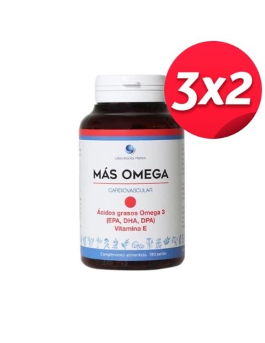 Pack 3X2  Mas Omega 180 Perlas de Mahen