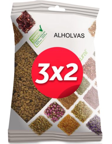 Pack 3X2 Alholvas Bolsa 150Gr. de Soria Natural.