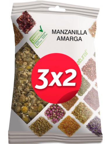 Pack 3X2 Manzanilla Amarga Bolsa 40Gr. de Soria Natural.