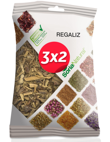 Pack 3X2 Regaliz Bolsa 60Gr. de Soria Natural.