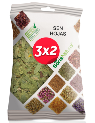 Pack 3X2 Sen Hojas Bolsa 30Gr. de Soria Natural.