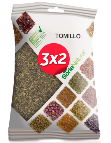 Pack 3X2 Tomillo Bolsa 50Gr. de Soria Natural.