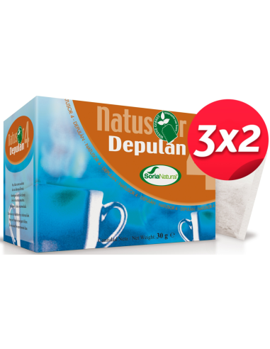 Pack 3X2 uds Natusor 4 Depulan 20 Unidades de Soria Natural