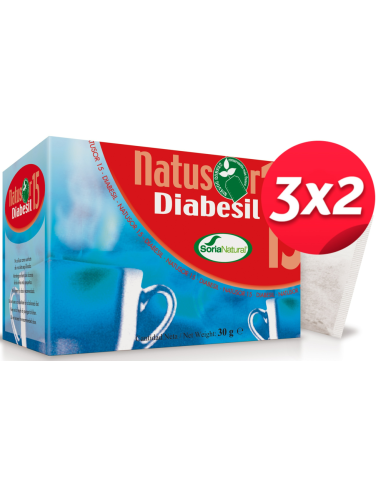 Pack 3X2 Natusor 15 Diabesil 20 Unidades de Soria Natural