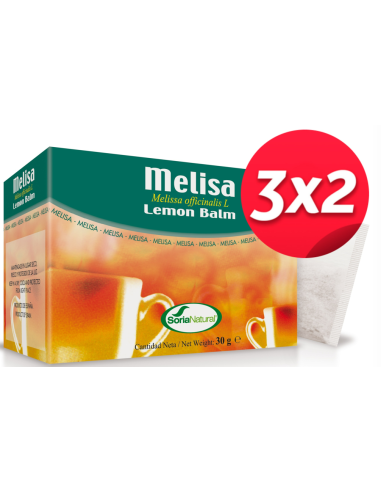 Pack 3X2 uds Infusion de Melisa 20 uds de Soria Natural