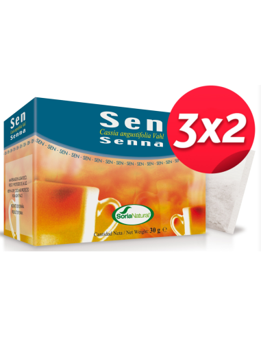 Pack 3X2 uds Infusion de Sen 20 uds de Soria Natural