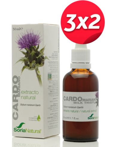 Pack 3X2 Ext. Cardo Mariano S/Al 50Ml de Soria Natural.