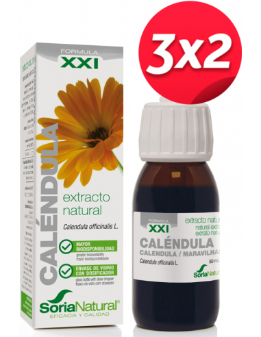 Pack 3X2 Ext. Calendula Xxi 50Ml. S/Al de Soria Natural.