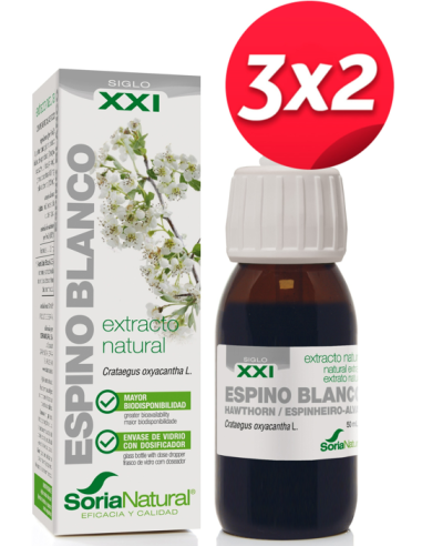 Pack 3X2 Ext. Espino Blanco Xxi 50Ml. S/Al de Soria Natural.