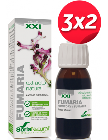 Pack 3X2 Ext. Fumaria Xxi 50Ml. S/Al de Soria Natural.