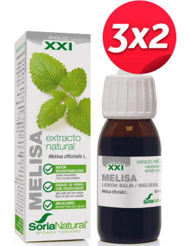 Pack 3X2 Ext. Melisa Xxi 50Ml. S/Al de Soria Natural.