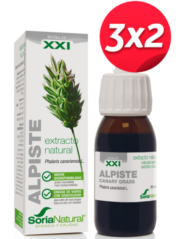 Pack 3X2 Ext. Alpiste Xxi 50Ml. S/Al de Soria Natural.