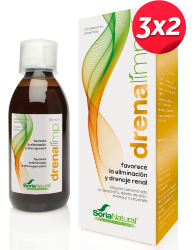 Pack 3X2 Drenalimp 250Ml. de Soria Natural.