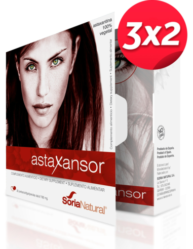 Pack 3X2 Astaxansor 30 Perlas de Soria Natural