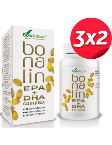 Pack 3X2 Bonalin Epa+Dha Complex 60 Perlas de Soria Natural.