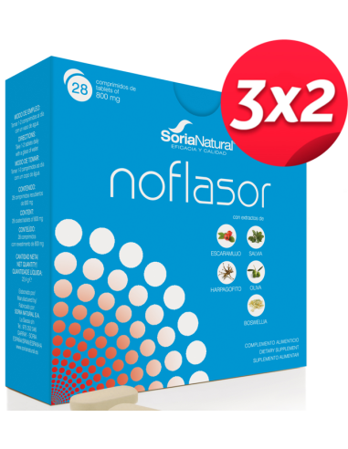 Pack 3X2 Noflasor 28 Comprimidos de Soria Natural.