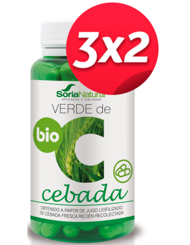 Pack 3X2 Verde De Cebada 80Cap. de Soria Natural.