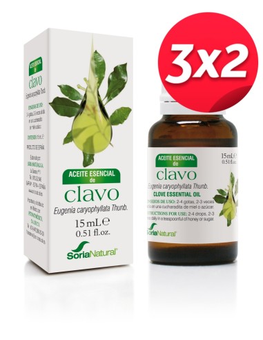 Pack 3X2 Esencia Clavo 15Cc. de Soria Natural.