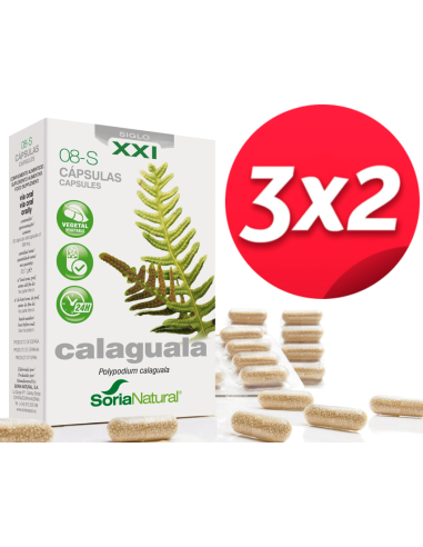 Pack 3X2 Calaguala 30 capsulas de Soria Natural